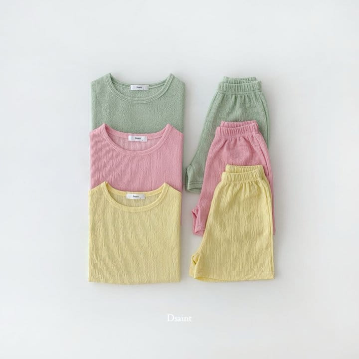 Dsaint - Korean Children Fashion - #fashionkids - Cool Sleeveles Top Bottom Set - 2