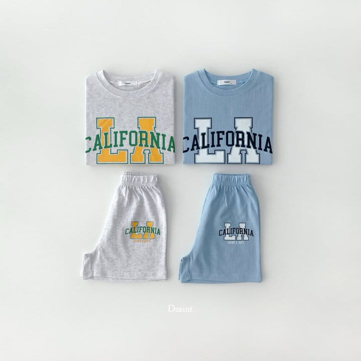 Dsaint - Korean Children Fashion - #kidsshorts - La Cali Top Bottom Set