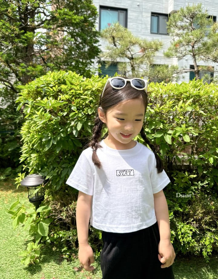 Dsaint - Korean Children Fashion - #kidsstore - Stay Crop Tee - 11