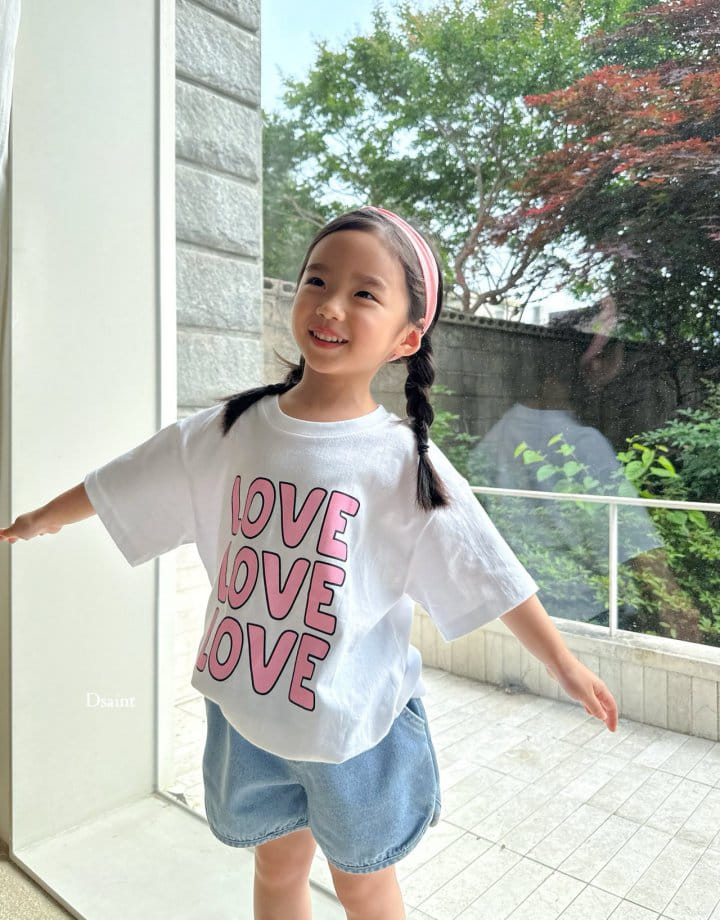 Dsaint - Korean Children Fashion - #kidsstore - Three Love Tee - 7