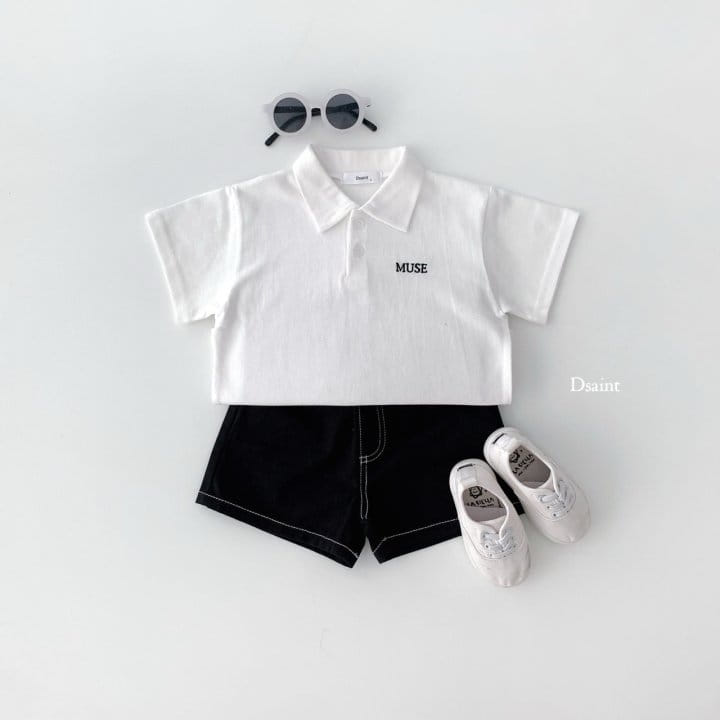 Dsaint - Korean Children Fashion - #kidsstore - Muse Collar Tee - 6