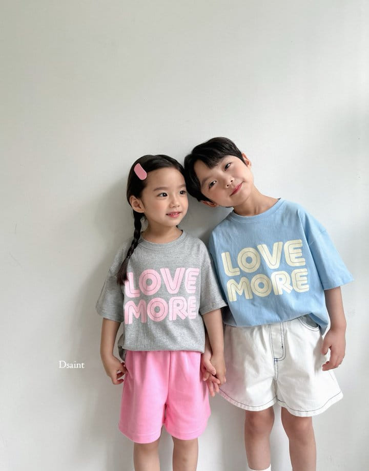 Dsaint - Korean Children Fashion - #kidzfashiontrend - Love More Tee - 11