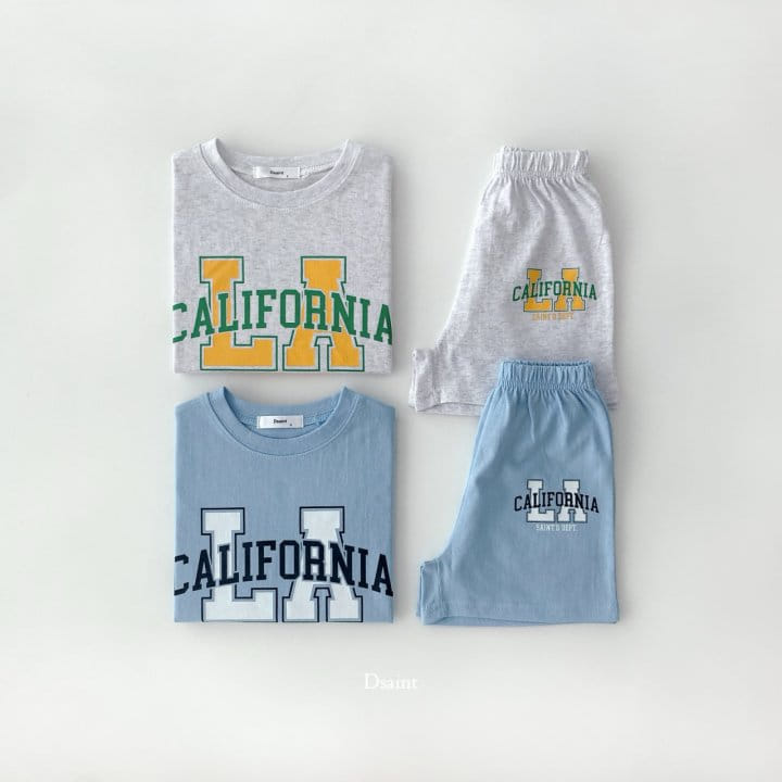 Dsaint - Korean Children Fashion - #kidzfashiontrend - La Cali Top Bottom Set - 3