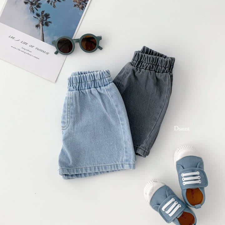 Dsaint - Korean Children Fashion - #kidzfashiontrend - Ice Denim Shorts - 6