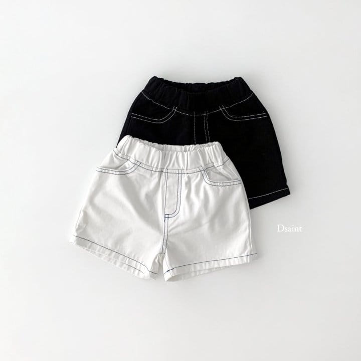 Dsaint - Korean Children Fashion - #kidzfashiontrend - Stitch C Short Pants - 2