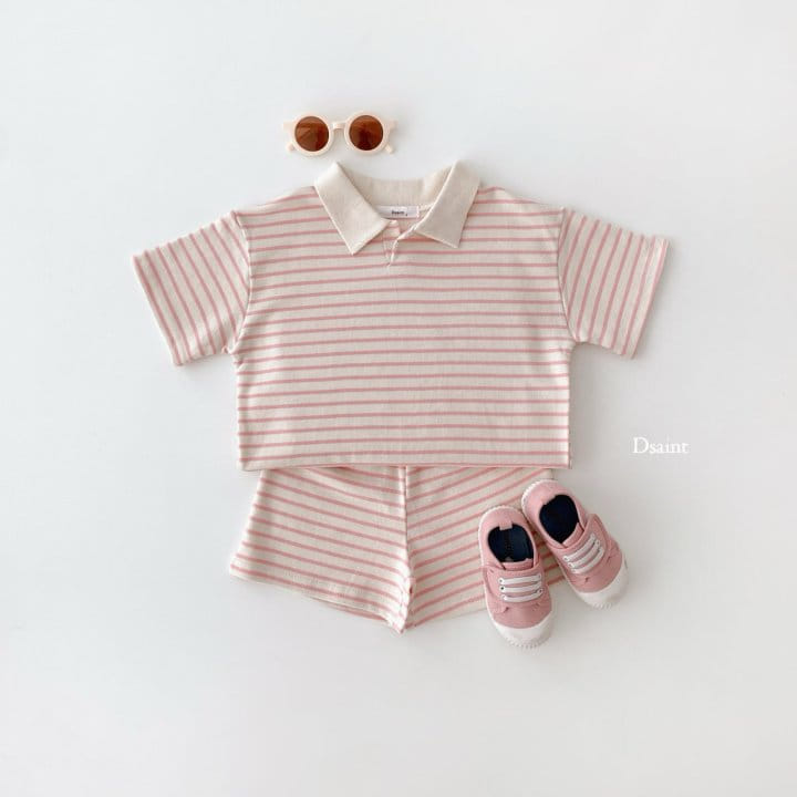 Dsaint - Korean Children Fashion - #littlefashionista - Fashion ST Top Bottom Set - 5