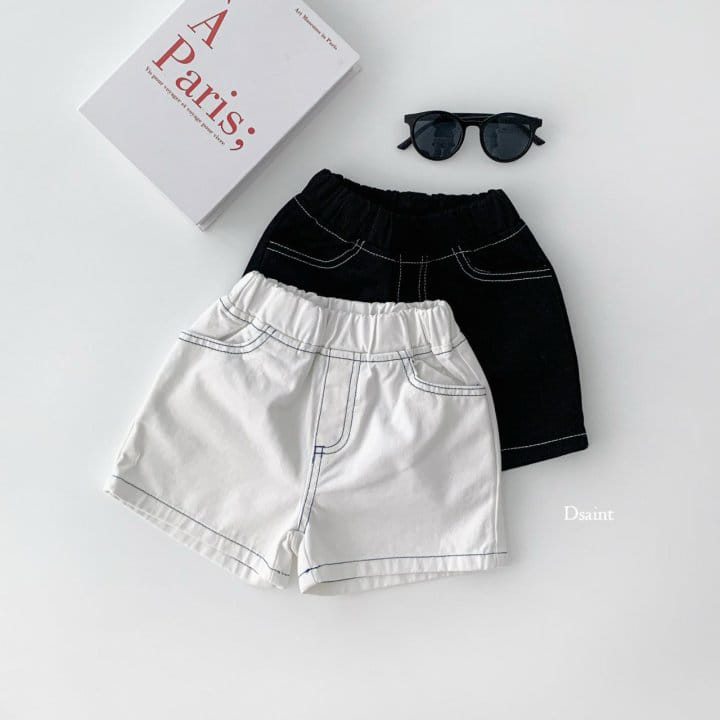 Dsaint - Korean Children Fashion - #Kfashion4kids - Stitch C Short Pants - 4