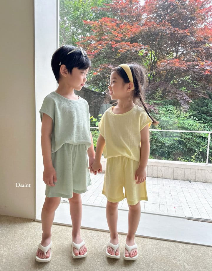 Dsaint - Korean Children Fashion - #magicofchildhood - Cool Sleeveles Top Bottom Set - 8