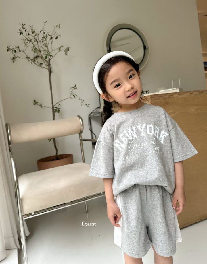 Dsaint - Korean Children Fashion - #minifashionista - Original New York Top Bottom Set - 11