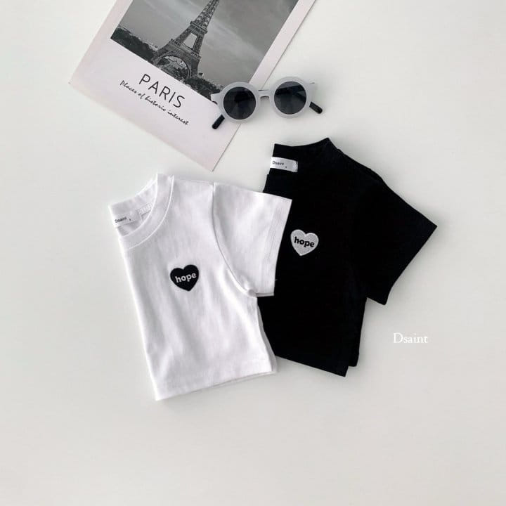 Dsaint - Korean Children Fashion - #magicofchildhood - Hope Heart Crop Tee - 4