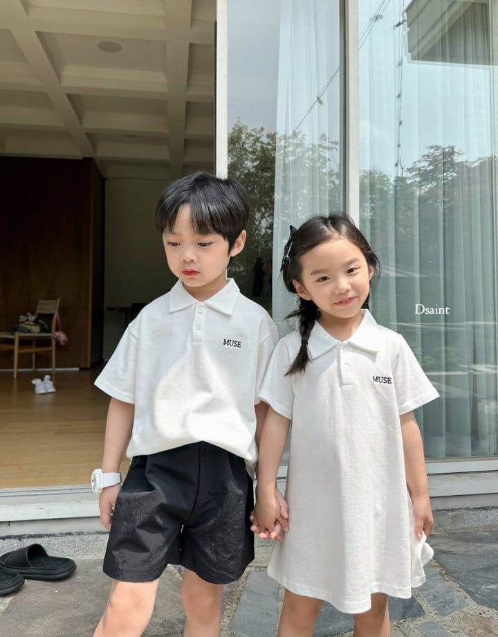 Dsaint - Korean Children Fashion - #minifashionista - Muse Collar Tee - 11