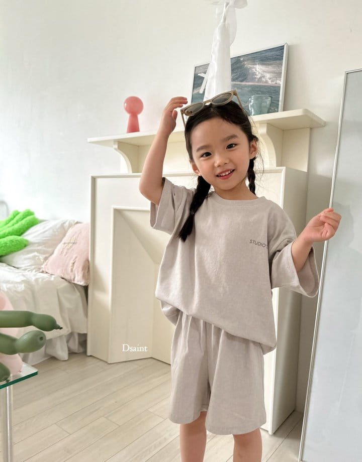 Dsaint - Korean Children Fashion - #prettylittlegirls - Pigment Studio Top Bottom Set - 9