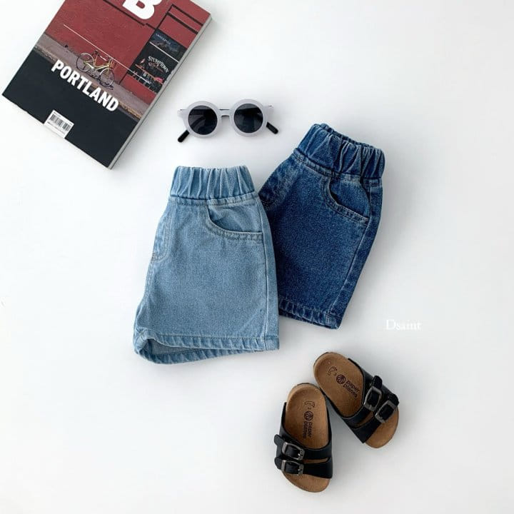 Dsaint - Korean Children Fashion - #prettylittlegirls - Smart Denim Shorts - 7