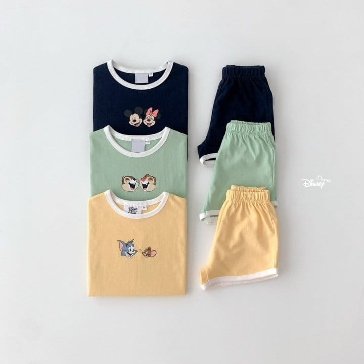 Dsaint - Korean Children Fashion - #prettylittlegirls - Two Of Us Piping Top Bottom Set