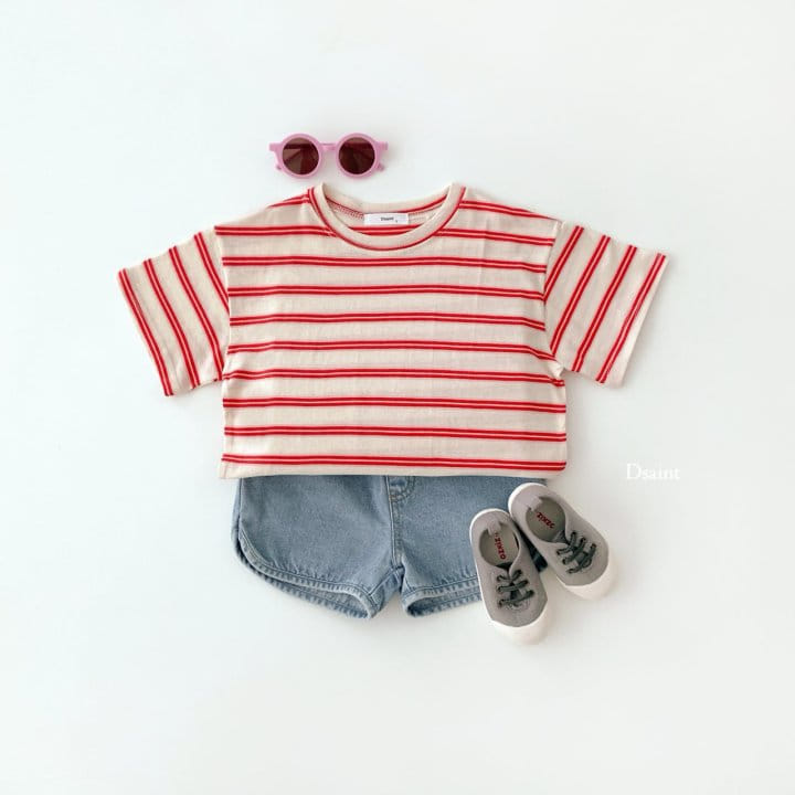 Dsaint - Korean Children Fashion - #todddlerfashion - Heart ST Tee - 6