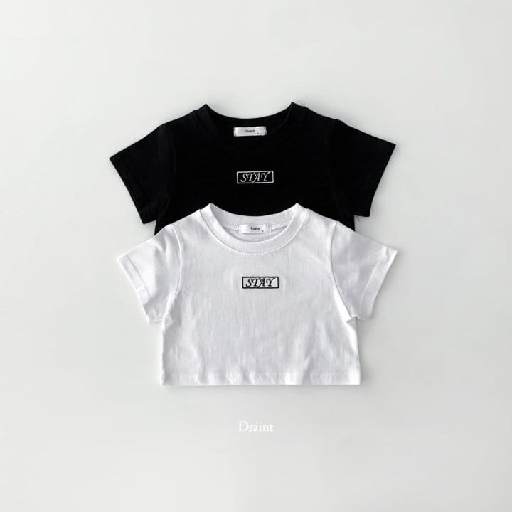 Dsaint - Korean Children Fashion - #todddlerfashion - Stay Crop Tee - 2