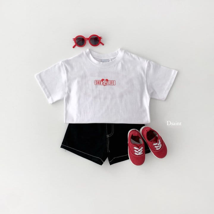 Dsaint - Korean Children Fashion - #todddlerfashion - Stitch C Short Pants - 8