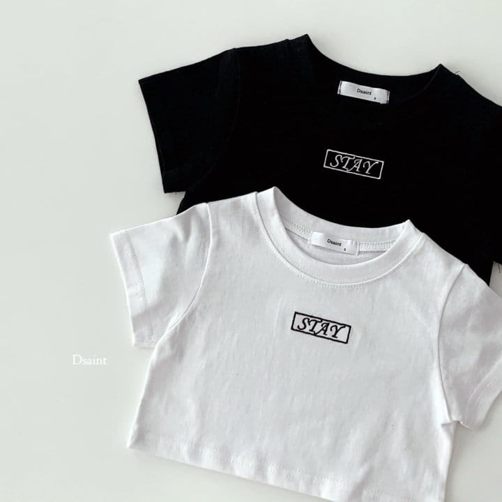 Dsaint - Korean Children Fashion - #toddlerclothing - Stay Crop Tee - 3