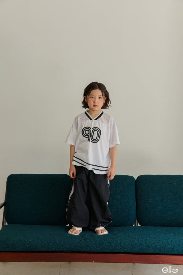 Ellymolly - Korean Children Fashion - #Kfashion4kids - Mesh V Neck Tee - 6