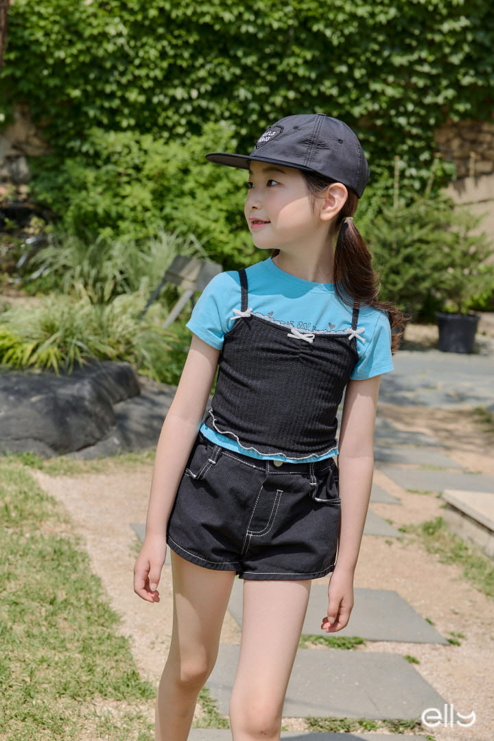 Ellymolly - Korean Children Fashion - #childofig - Butterfly Rib Sleeveless Tee - 10