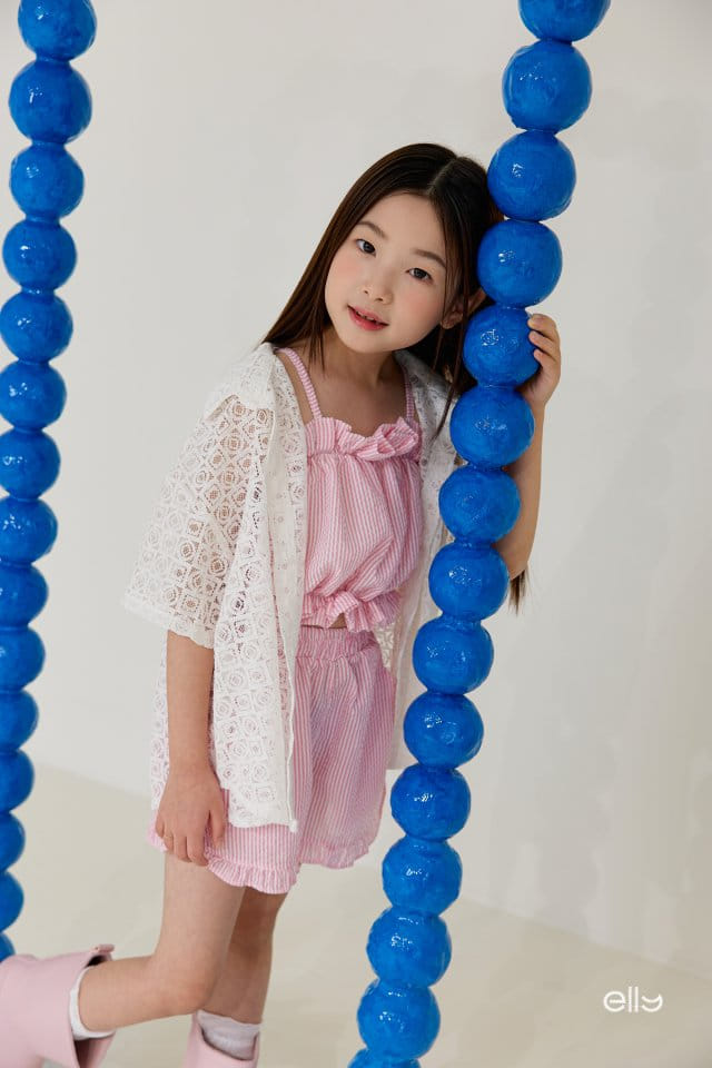 Ellymolly - Korean Children Fashion - #childofig - Cube Lace Shirt - 2