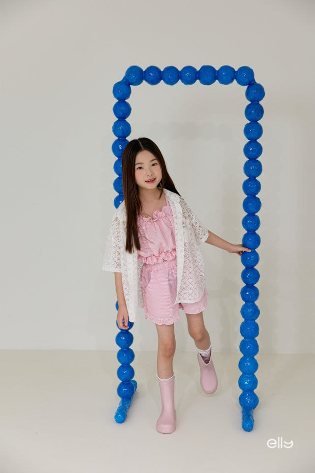 Ellymolly - Korean Children Fashion - #childofig - Cube Lace Shirt - 3