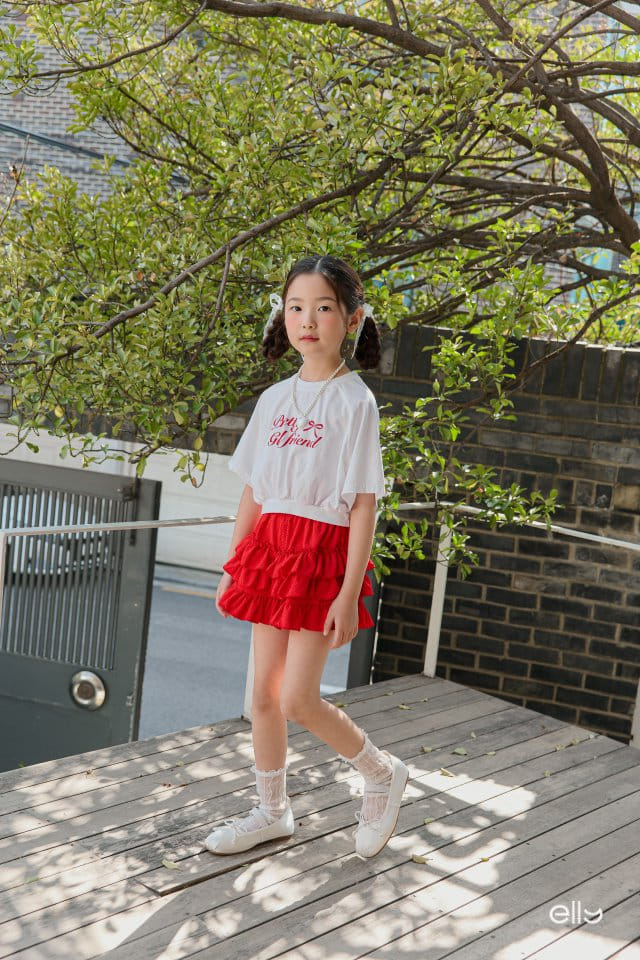 Ellymolly - Korean Children Fashion - #kidsstore - Pretty Crop Tee - 11