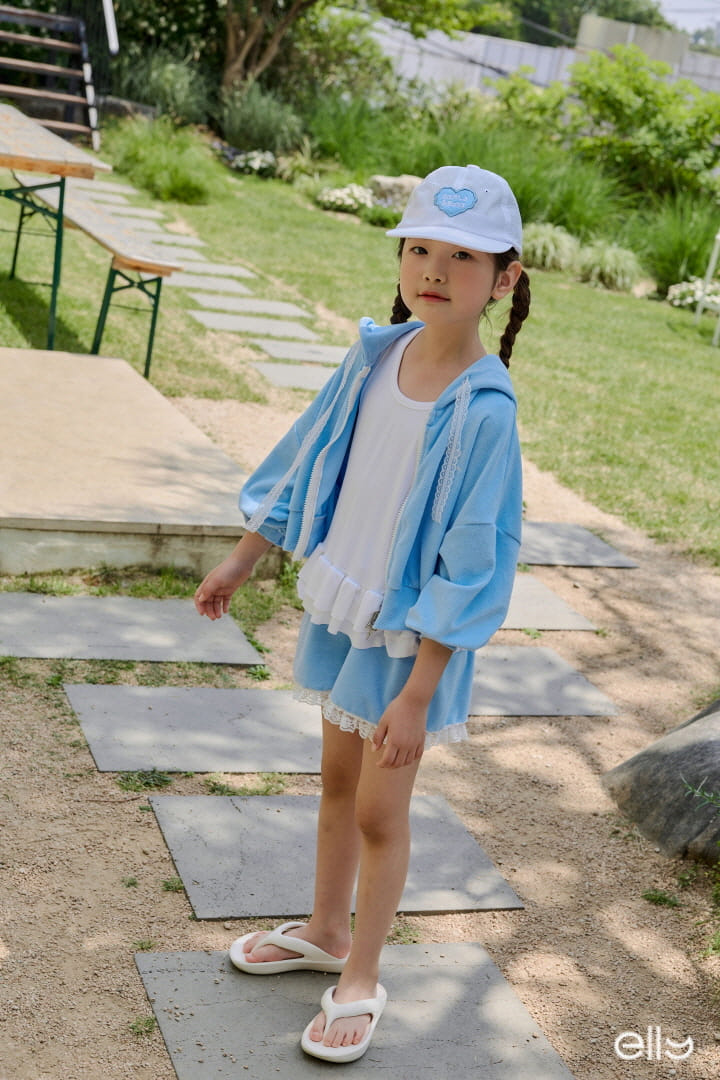 Ellymolly - Korean Children Fashion - #kidzfashiontrend - Ccomo Frill Span Sleeveless Tee - 5