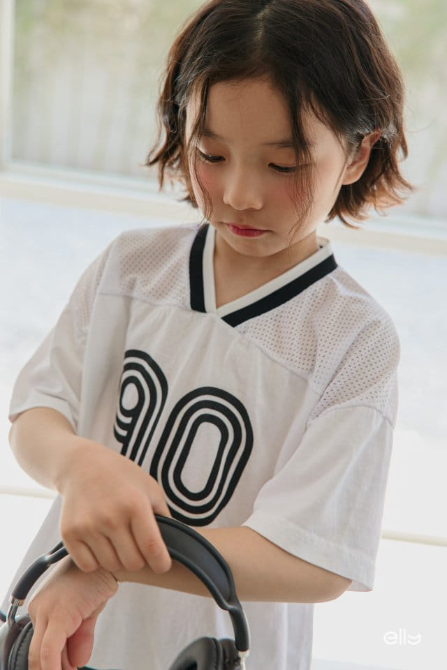 Ellymolly - Korean Children Fashion - #kidzfashiontrend - Mesh V Neck Tee - 5