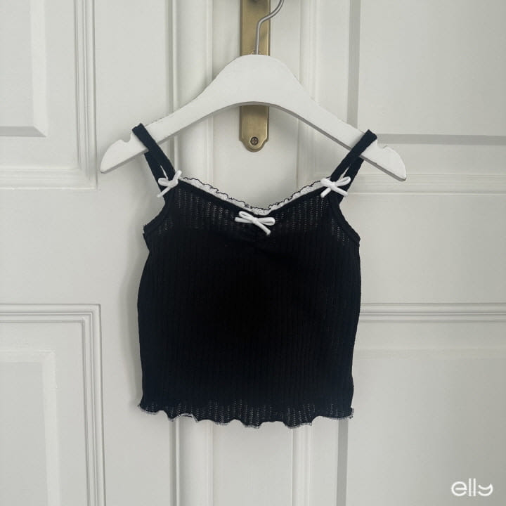 Ellymolly - Korean Children Fashion - #littlefashionista - Butterfly Rib Sleeveless Tee - 3