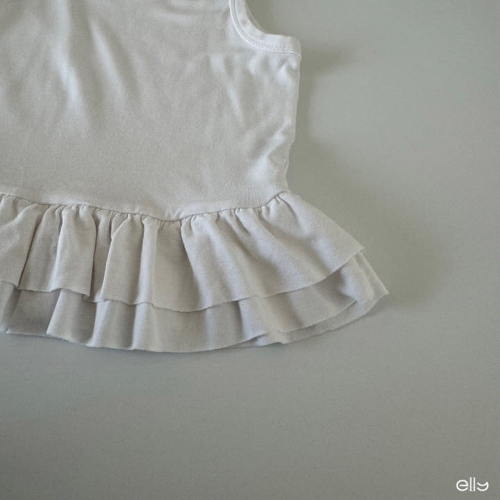 Ellymolly - Korean Children Fashion - #magicofchildhood - Ccomo Frill Span Sleeveless Tee - 8