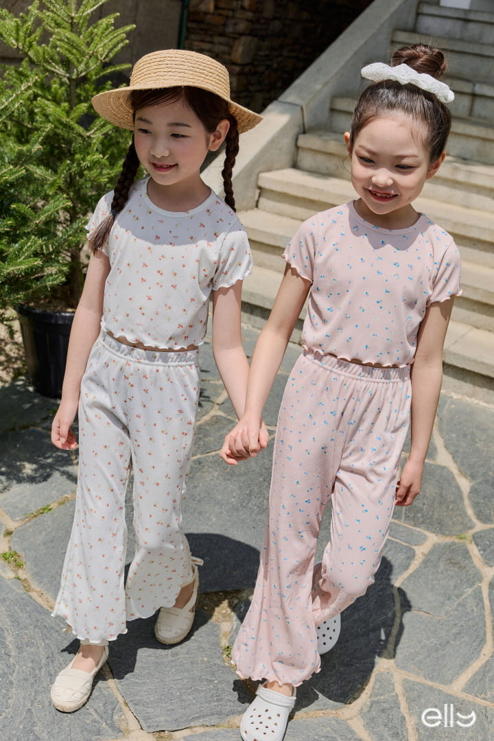 Ellymolly - Korean Children Fashion - #minifashionista - Marry Terry Top Bottom Set - 3