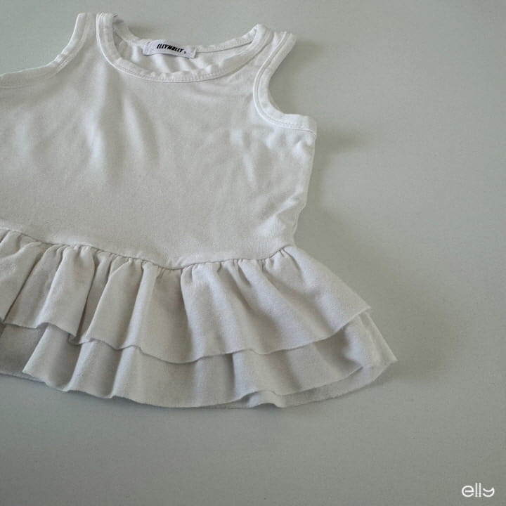 Ellymolly - Korean Children Fashion - #minifashionista - Ccomo Frill Span Sleeveless Tee - 9