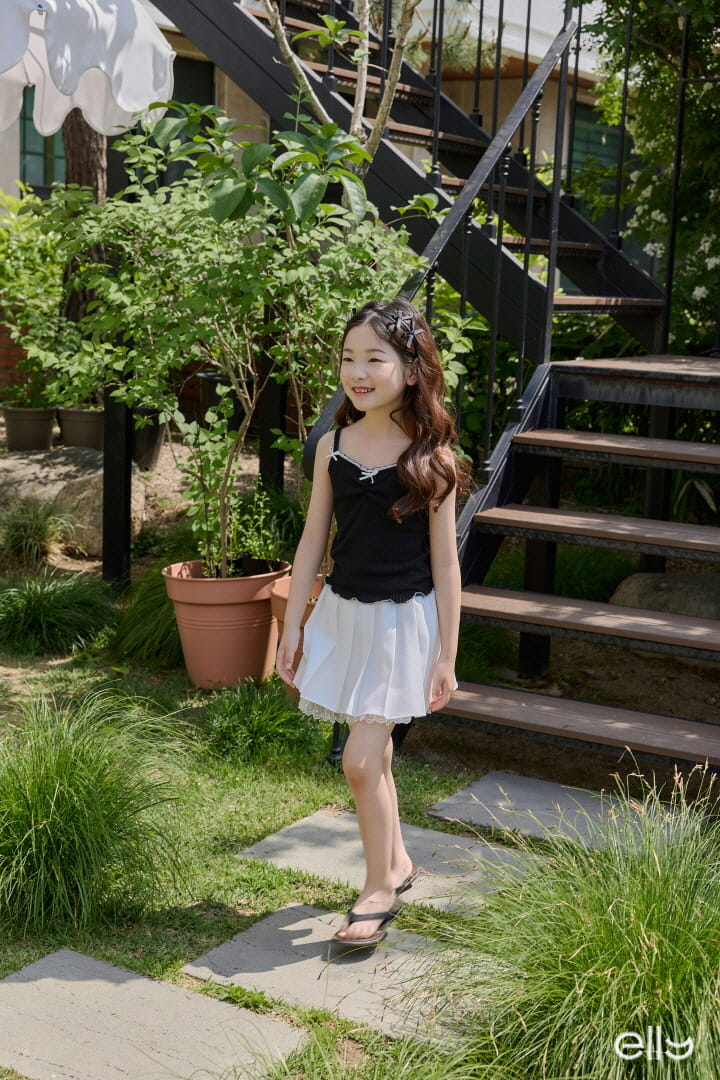 Ellymolly - Korean Children Fashion - #minifashionista - Butterfly Rib Sleeveless Tee - 5