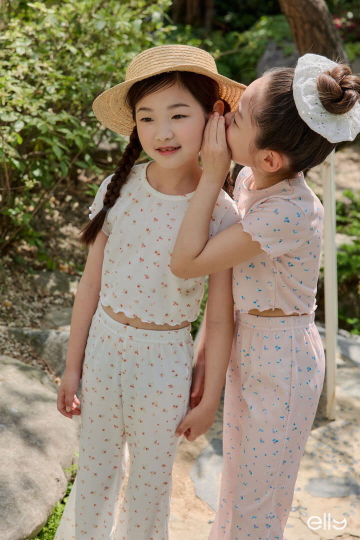 Ellymolly - Korean Children Fashion - #minifashionista - Marry Terry Top Bottom Set - 4