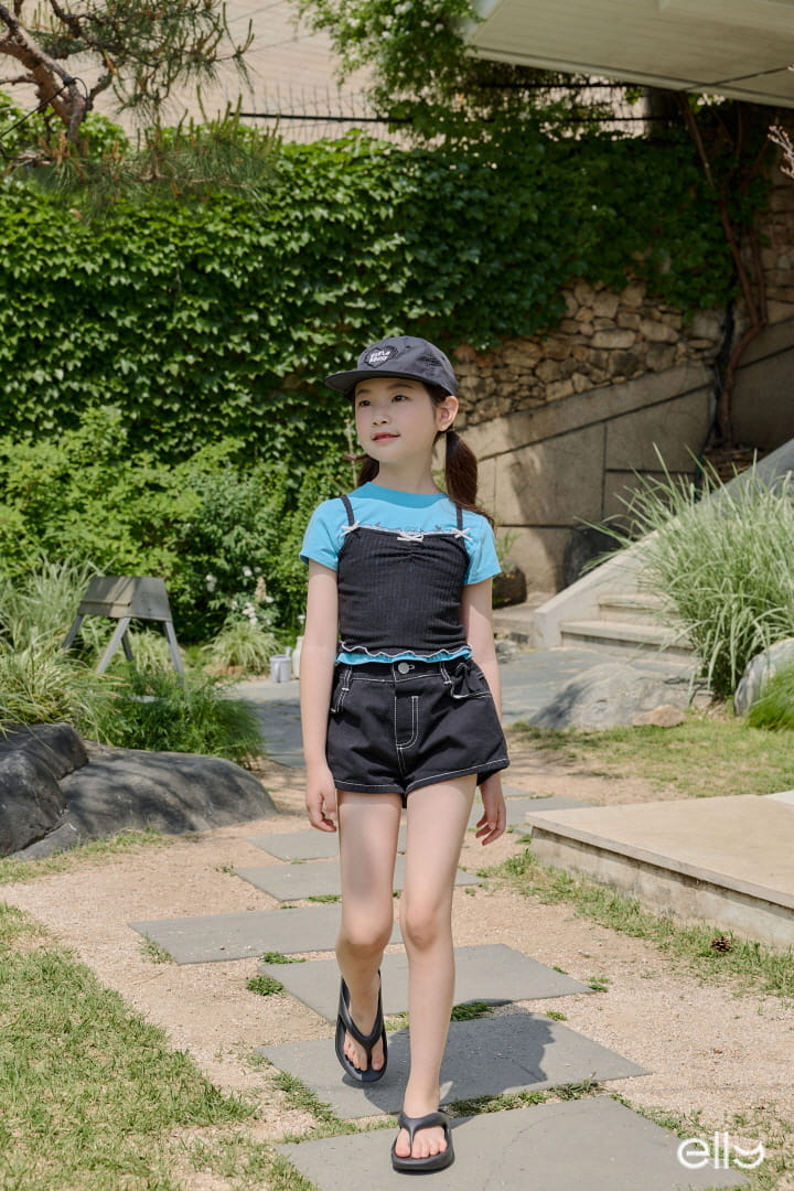 Ellymolly - Korean Children Fashion - #stylishchildhood - Butterfly Rib Sleeveless Tee - 9