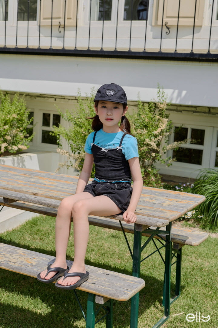 Ellymolly - Korean Children Fashion - #todddlerfashion - Butterfly Rib Sleeveless Tee - 7