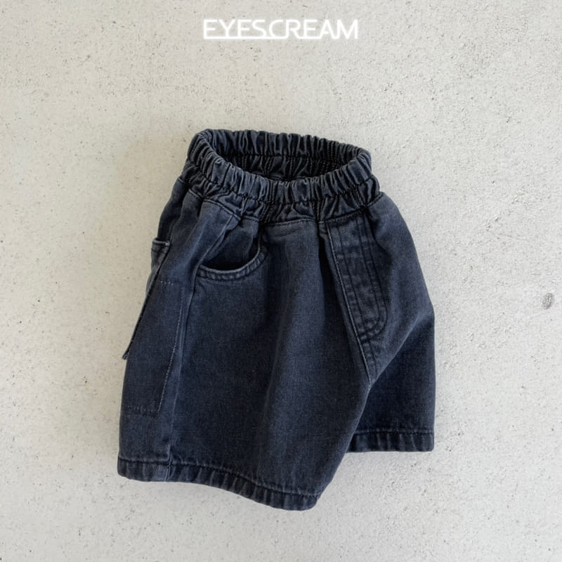 Eyescream - Korean Children Fashion - #fashionkids - Edge Black Denim Shorts - 3