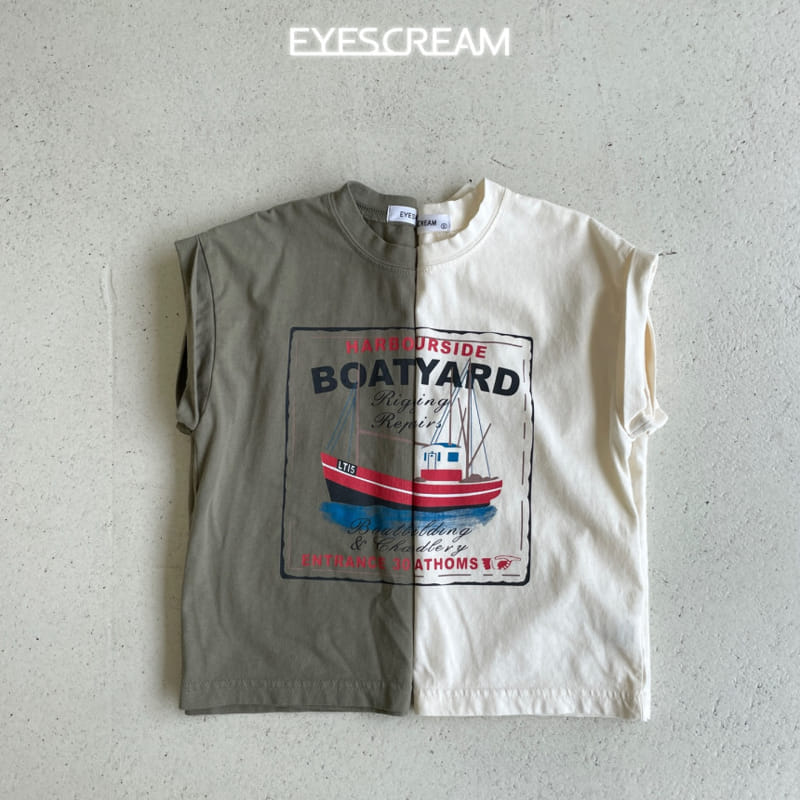 Eyescream - Korean Children Fashion - #littlefashionista - Boat Sleevelss Tee - 2