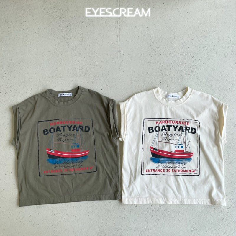 Eyescream - Korean Children Fashion - #magicofchildhood - Boat Sleevelss Tee - 4