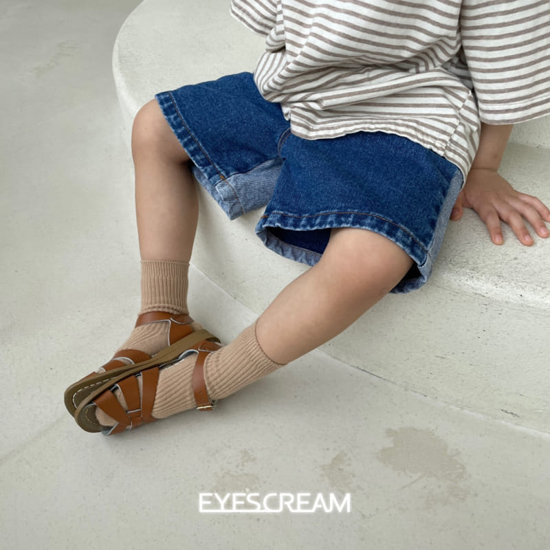 Eyescream - Korean Children Fashion - #prettylittlegirls - Signature Denim Short Pants - 5