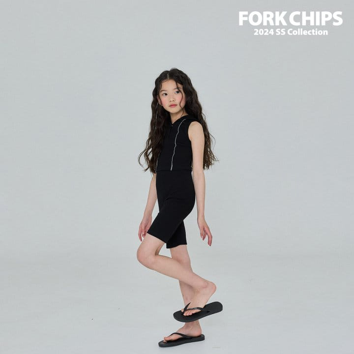 Fork Chips - Korean Children Fashion - #kidzfashiontrend - Walker Short Leggings - 4