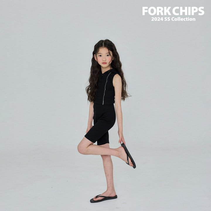 Fork Chips - Korean Children Fashion - #childofig - Hoody Halter Sleeveless Tee - 3