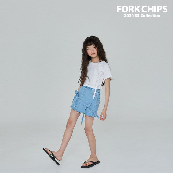 Fork Chips - Korean Children Fashion - #childofig - Bunny Ribbon Skirt - 9