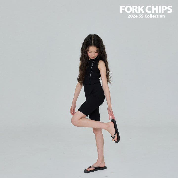 Fork Chips - Korean Children Fashion - #childofig - Hoody Halter Sleeveless Tee - 4