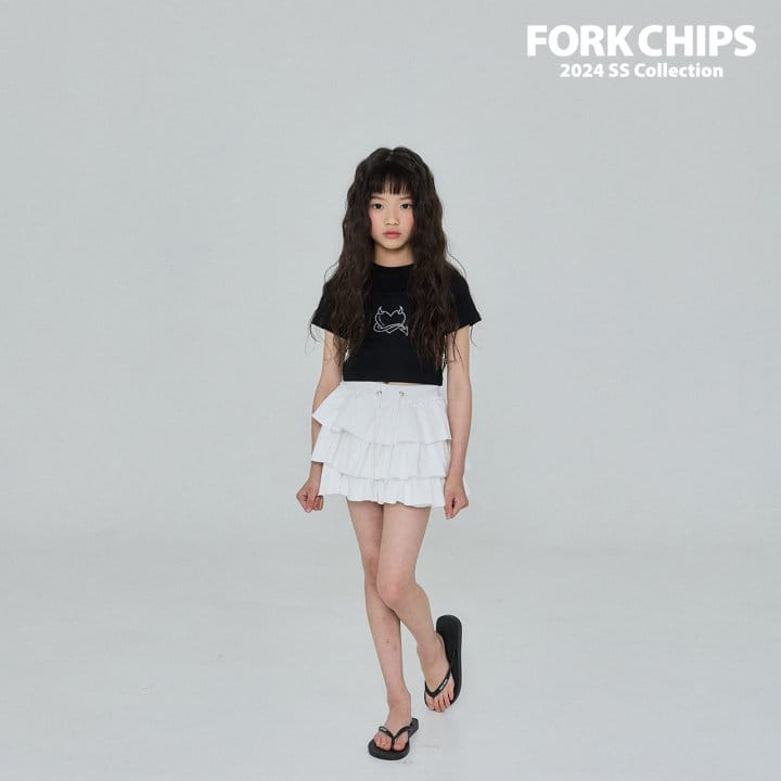 Fork Chips - Korean Children Fashion - #childrensboutique - Chi Chi Kan Kan Skirt - 9