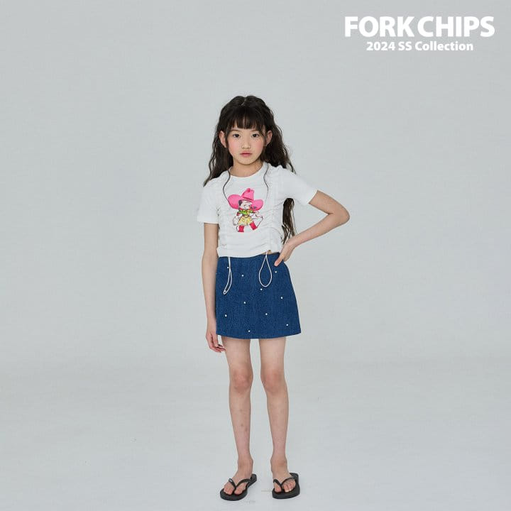 Fork Chips - Korean Children Fashion - #childrensboutique - Cow Girl Tee - 4