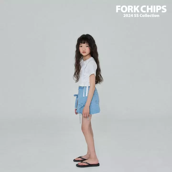 Fork Chips - Korean Children Fashion - #designkidswear - Bunny Ribbon Skirt - 11