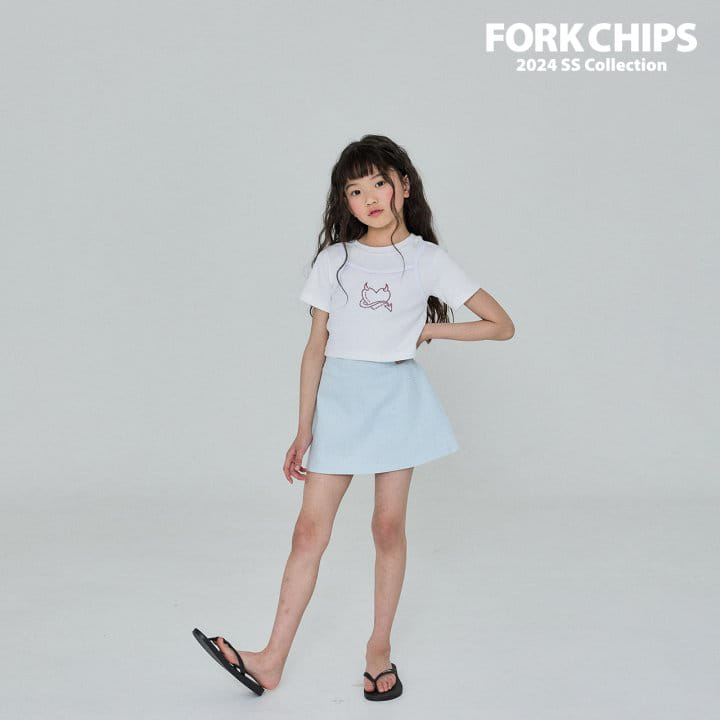 Fork Chips - Korean Children Fashion - #designkidswear - Berry Pearl Skirt - 9