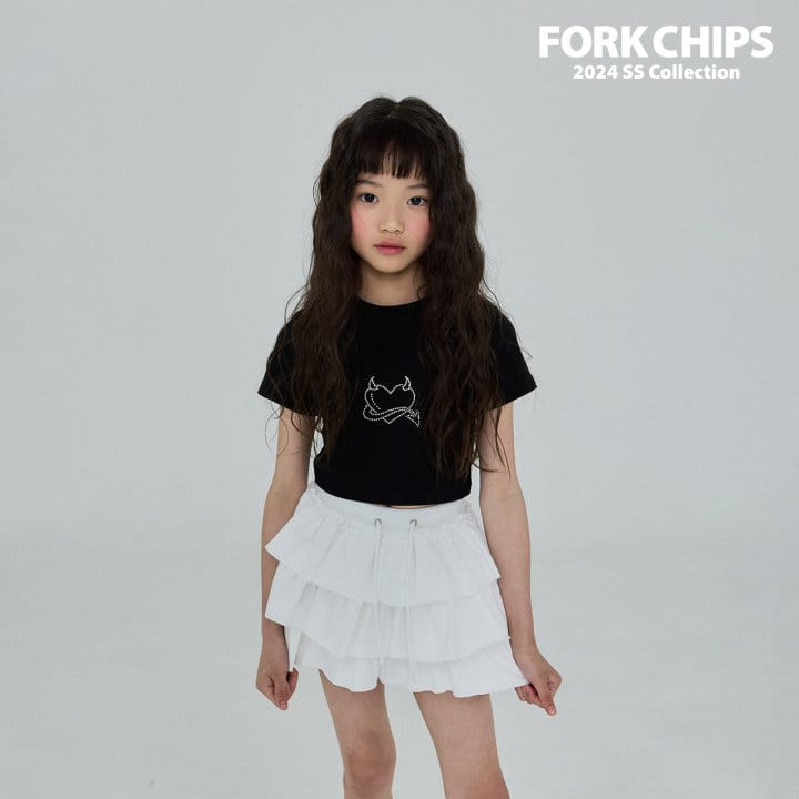 Fork Chips - Korean Children Fashion - #discoveringself - Chi Chi Kan Kan Skirt - 11